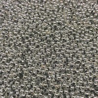 perly strieborné 4 mm